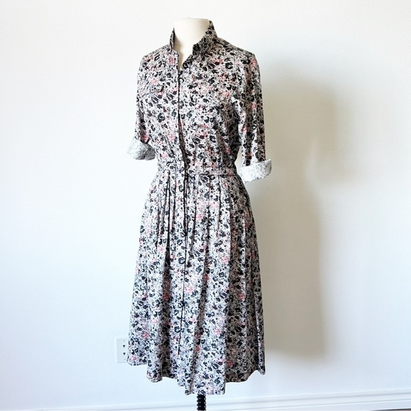 Floral Button-Up Dress - Picture 3 of 13